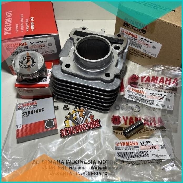 Cylinder Blok Assy Piston Ring Set 54P Mio J Soul GT Fino Fi Ori YGP 8