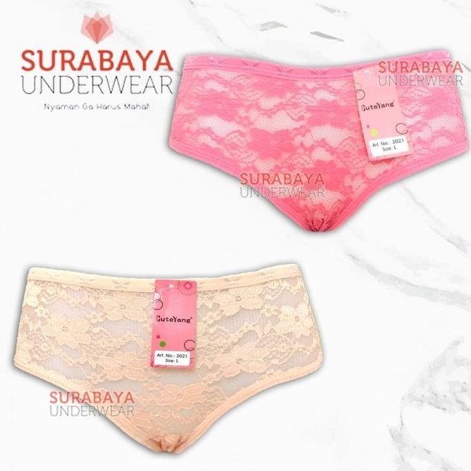 Cd / Celana Dalam Lace Transparan Depan S005