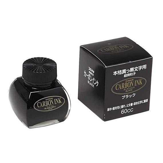 PLATINUM Fountain Pen Ink Black Carbon Waterproof/Tinta Fountain Pen