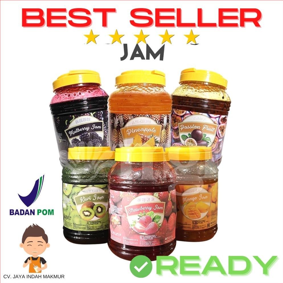 

We69 Selai / Sele / Jam untuk Minuman / Drink / Roti / Kue Taiwan Mango Strawberry Kiwi Pineapple Nanas Passion Fruit 2kg 4kg OMUGI BPOM Sale