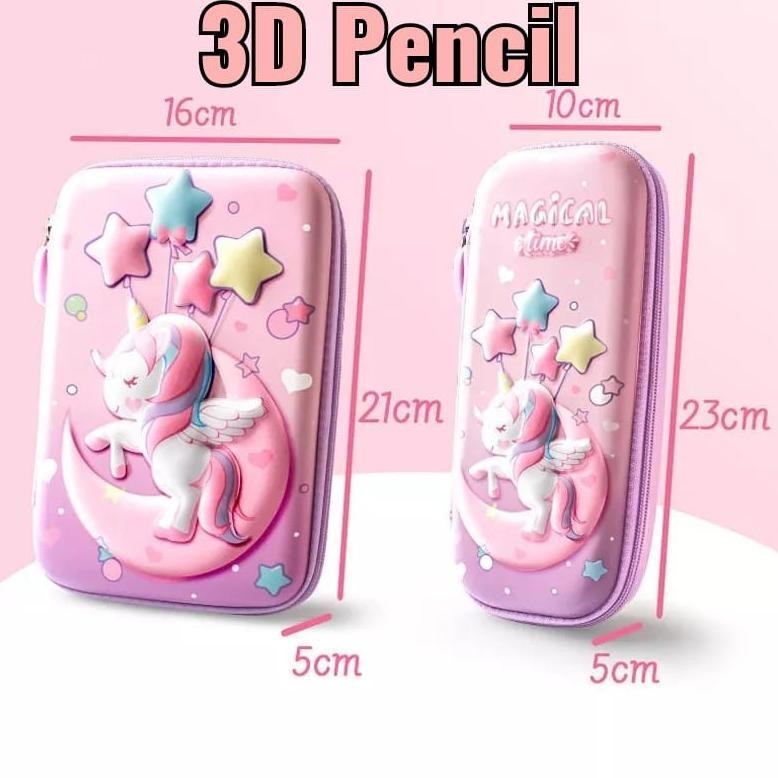 

Qig-1722 3D Tempat Pensil Anak Sekolah Timbul Motif Lucu Unik Kotak Pensil Risleting Alat Tulis Anak Cewek Cowok Import Best Seller