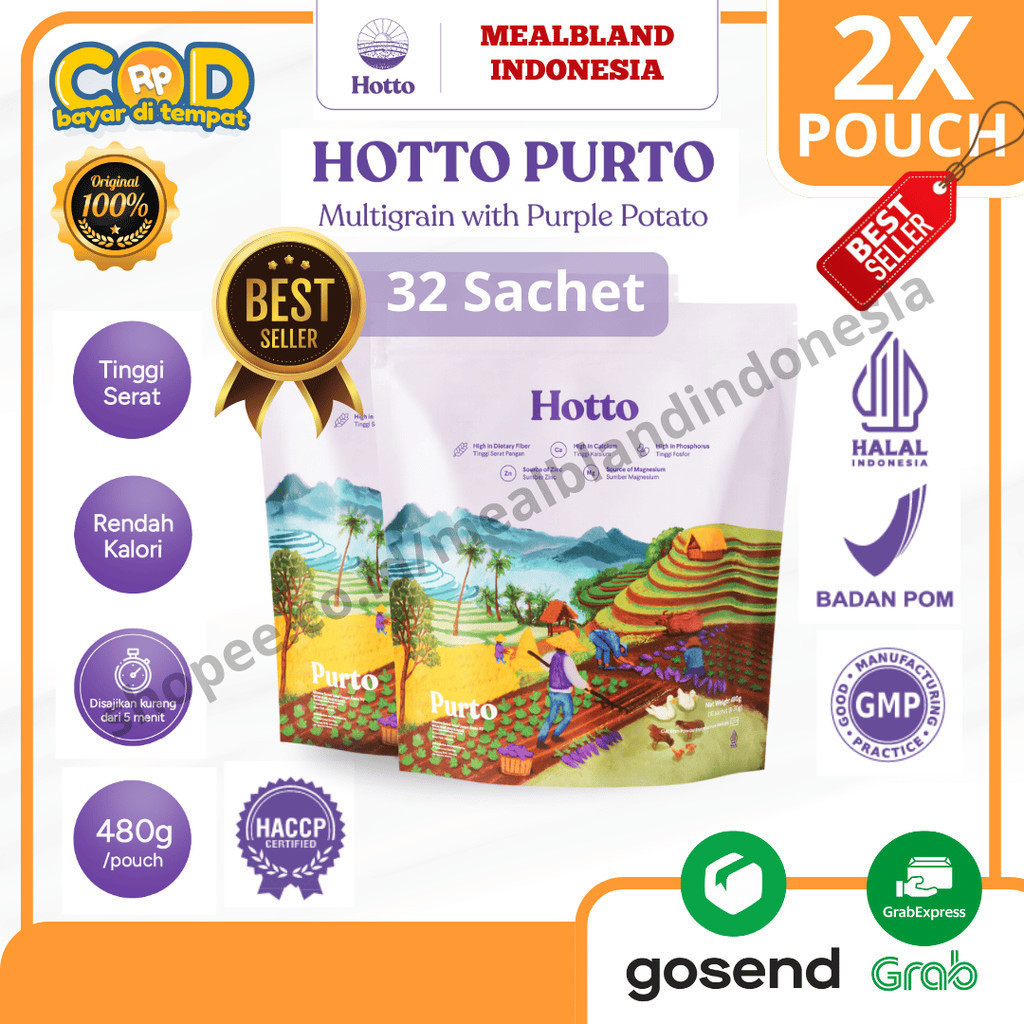 

Ter Best Seller 2 Pouch Hotto Purto Original 100% Official Shop BPOM Halal