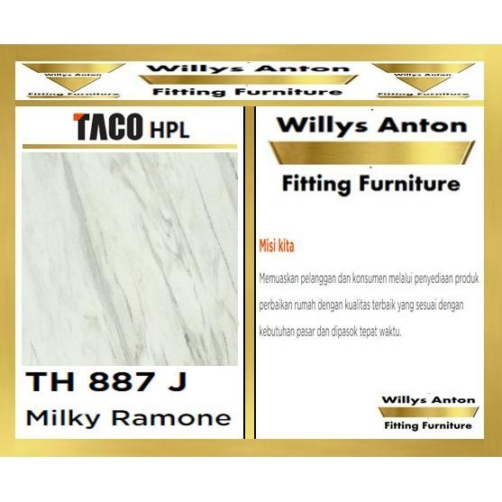 Hpl Taco Th 887 J - Milky Ramone Kualitas Premium
