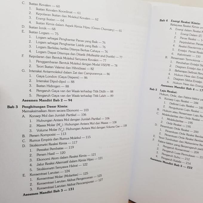 Buku Kimia Untuk Siswa Sma/Ma Kelas 11 (Kur. Merdeka) - Yrama Widya Murah Baru