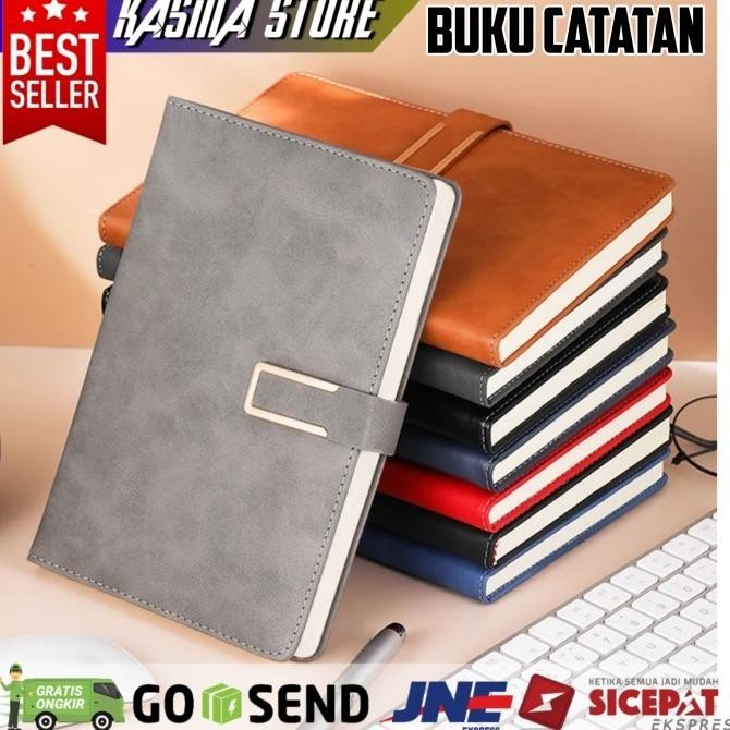 

Buku Agenda Catatan Kerja Binder Map Cover Kulit Kertas A5