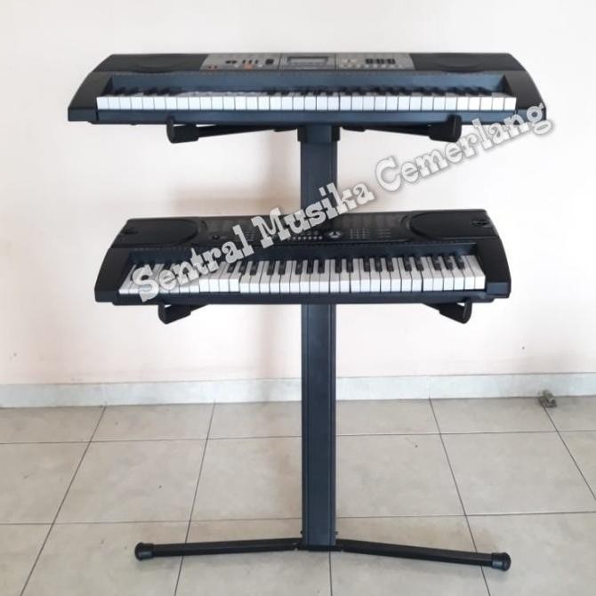 Stand Keyboard 2 Susun 2 Tingkat Import .