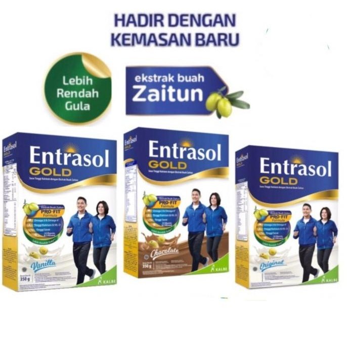 

ENTRASOL GOLD - Nutrisi Tinggi Kalsium + Ekstrak Buah Zaitun -Original