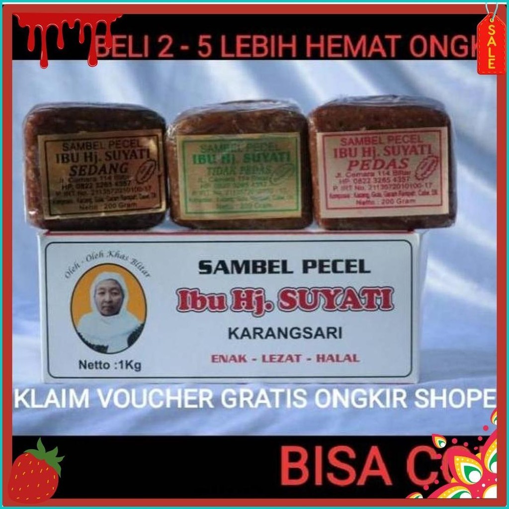 

Sambel Pecel Ibu Hj Suyati Karangsari Blitar / Sambal Pecel Karangsari (Lagi Diskon)