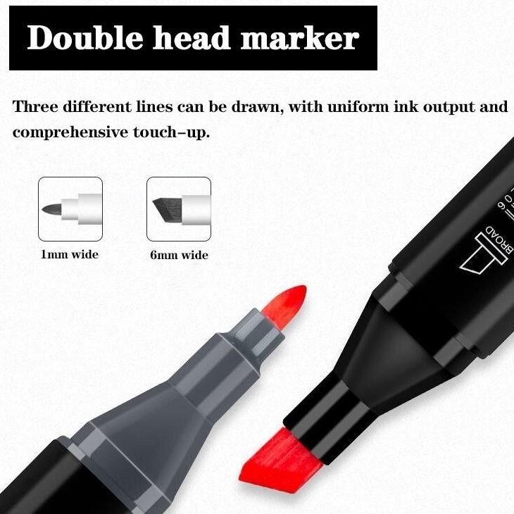 

8.8 <Cod> Touch 120/80/60/36/12 Warna Sketsa Spidol Umum General Marker Set Animation Markers 8.8