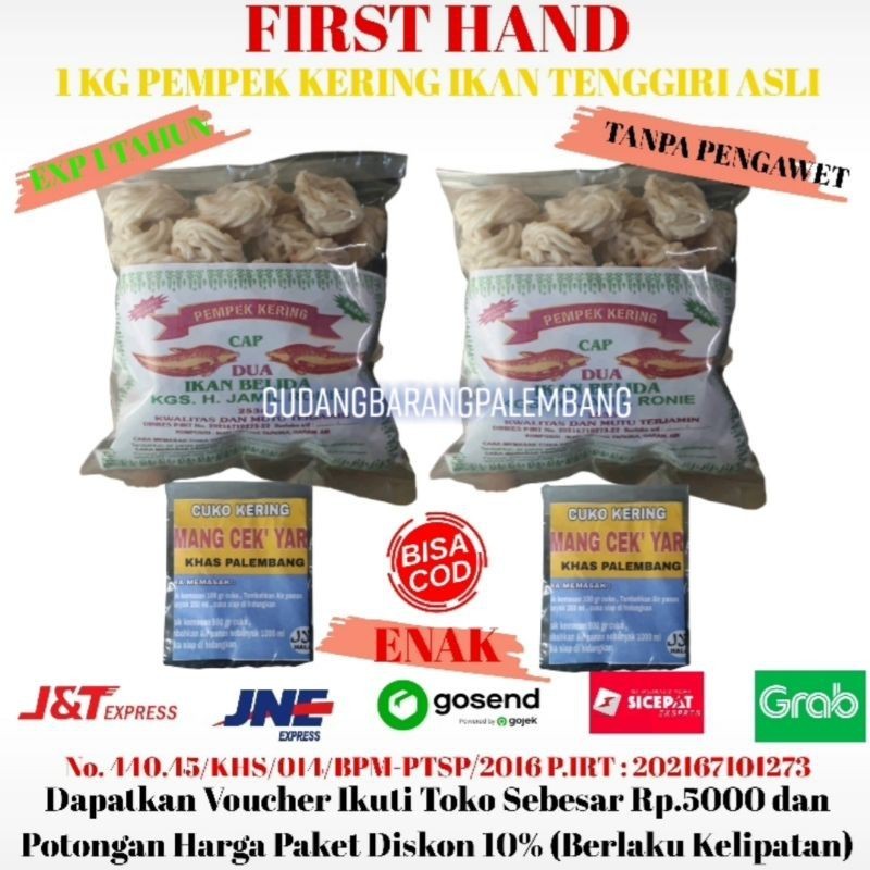 

[BISA COD] 1 KG PEMPEK PALEMBANG IKAN TENGGIRI + CUKO RASA ENAAK ASLI MANTAP ASLI PALEMBANG