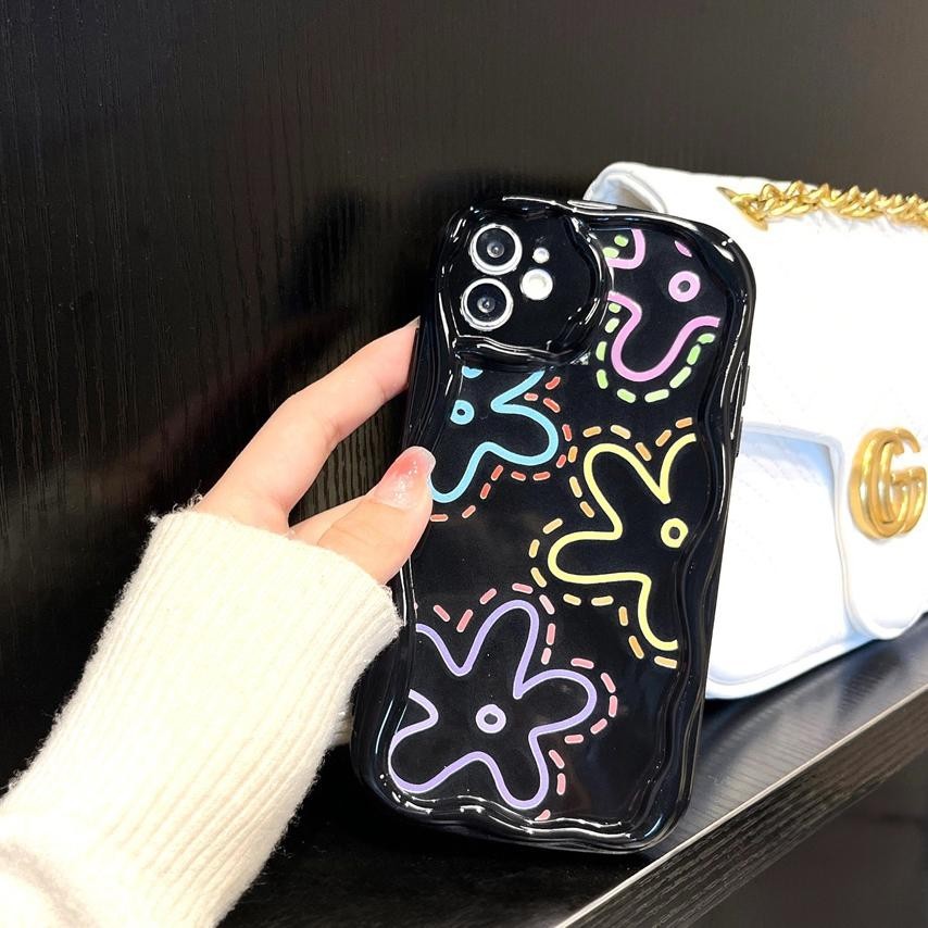 Case Iphone 13 pro maax tsy Bunga Background Hitam