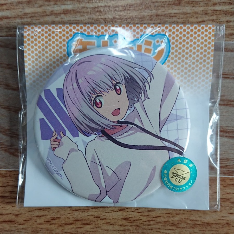Can Badge "SSSS.Gridman" Shinjo Akane Official Original Illustration