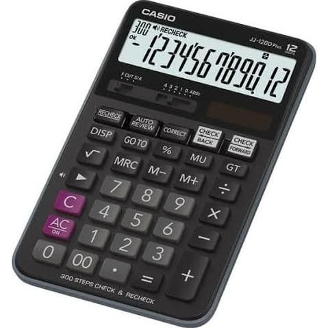 

CASIO JJ-120 D PLUS CHECK & CORRECT CALCULATOR JJ 120D PLUS