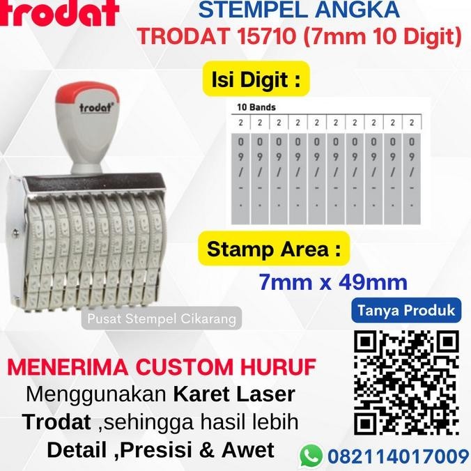 

Special Price!! Stempel Angka Manual Trodat 15710 (7Mm 10 Digit)