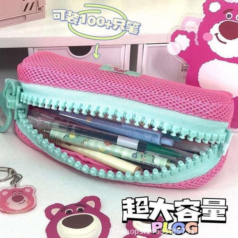 

SALE kotak pensil pensil case tempat pensil karakter lucu sanrio toy story lotso aline resleting besar kapasitas besar ht-12