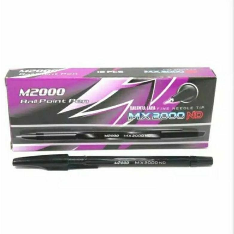 

jg-56 PEN 12 pcs PULPEN M2000 WARNA HITAM Premium