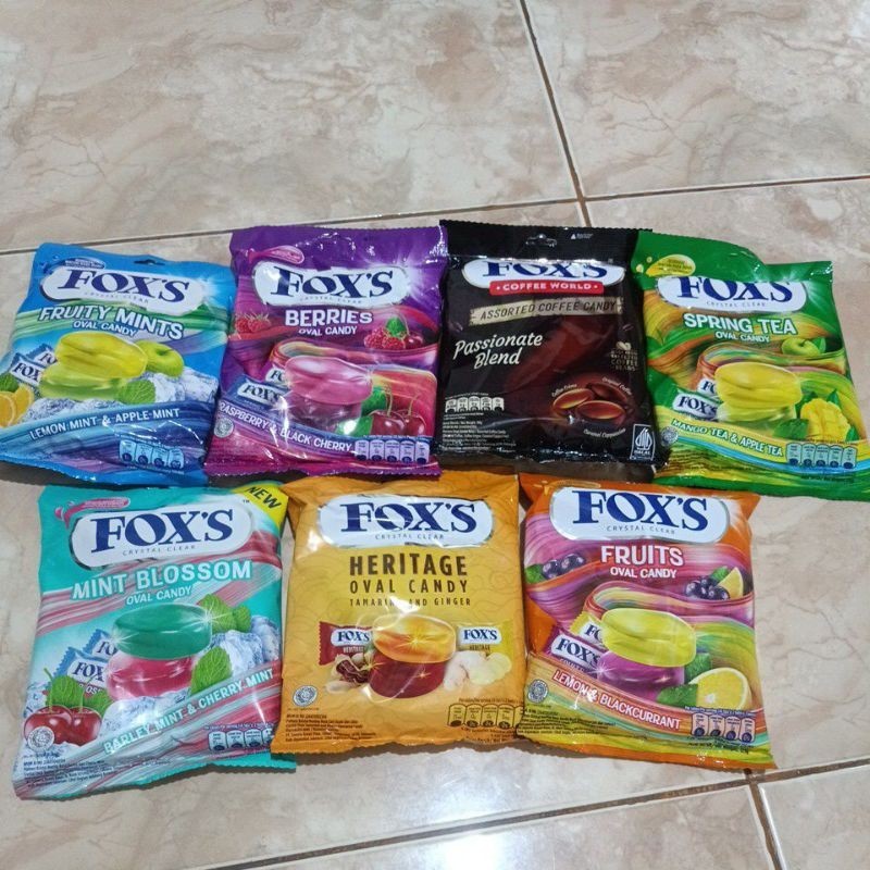 

Permen fox's 125g 1 karton isi 24pcs