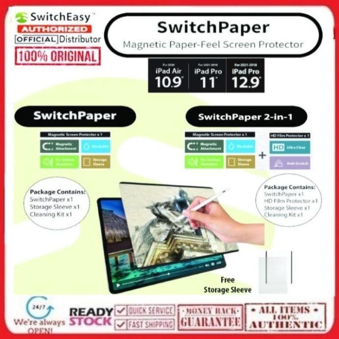IPAD PRO 12.9 M1 2021 2018 SWITCHEASY PAPERLIKE SWITCHPAPER MAGNET 2807T
