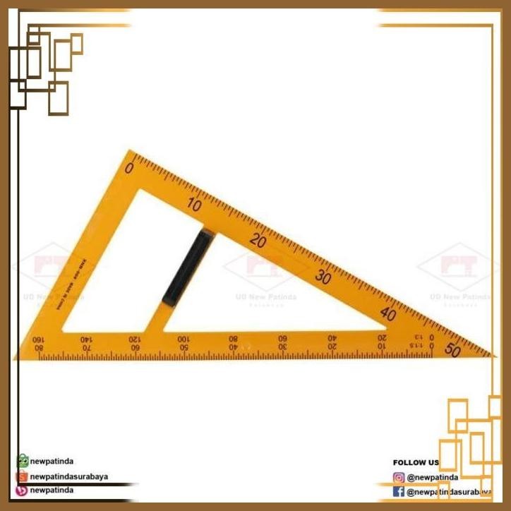 

[NPT] Penggaris Jahit Pola Quilting Ruler Segitiga 80 cm Good Quality