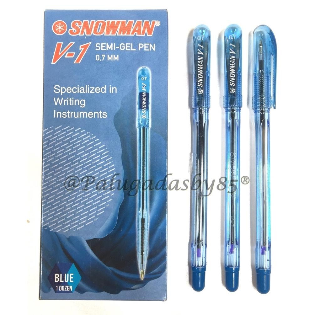 

we-12 (1 Pak Isi 12 Pcs) Pulpen SNOWMAN V-1 0.7 mm / Ballpoint SNOWMAN V1 / Bolpen SNOWMAN V1 / Bolpoin SNOWMAN V1 Sale