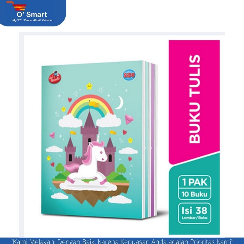 

Ex45 SIDU Buku Tulis Sinar Dunia 38 Lembar (1 Pack Isi 10 Pcs) Berkualitas