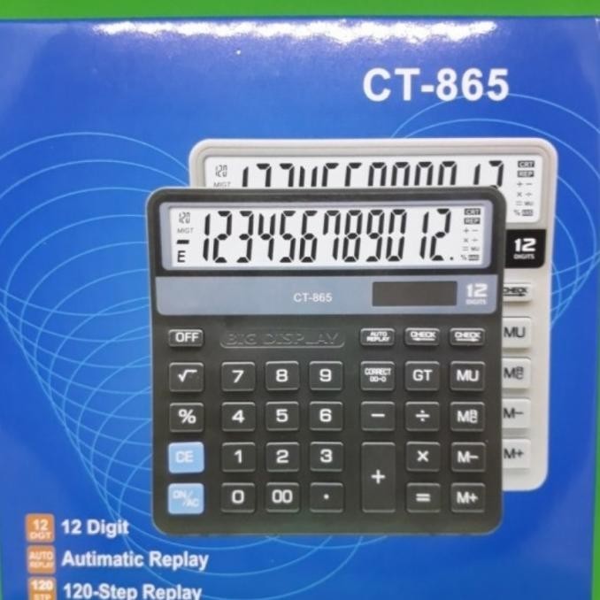 

CALCULATOR 12 DIGIT CT 865 CHECK CORRECT - Kalkulator Meja CT865