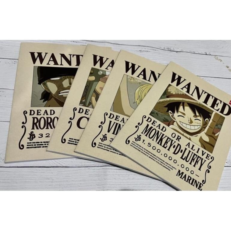 

edf-62 BUKU TULIS BOXY 42 DELI ONE PIECE WANTED/10 BUKU Premium