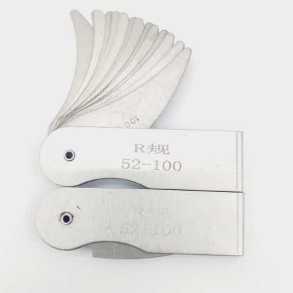 Alat Ukur Sudut Porting Blok Radius Gauge 25 100Mm