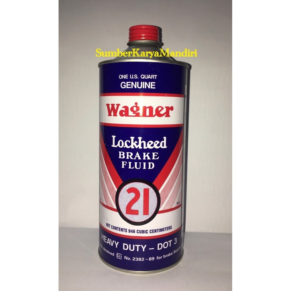 Wagner Brake Fluid Dot-3 Heavy Duty / Minyak Rem Dot-3 Wagner (946Ml)
