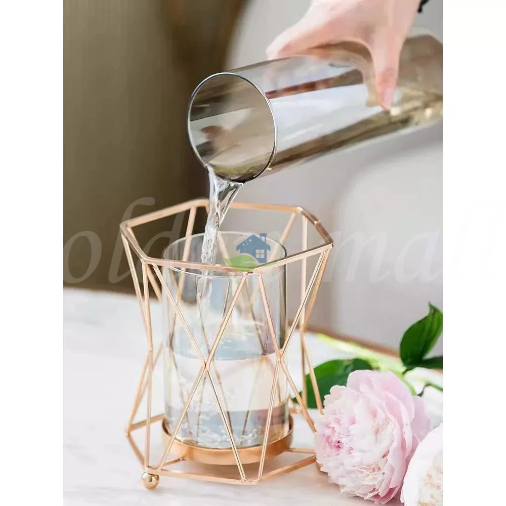 COD Vas bunga besar mewah tempat bunga dan hiasan meja hiasan ruang tamu pot bunga hias / Bouquet