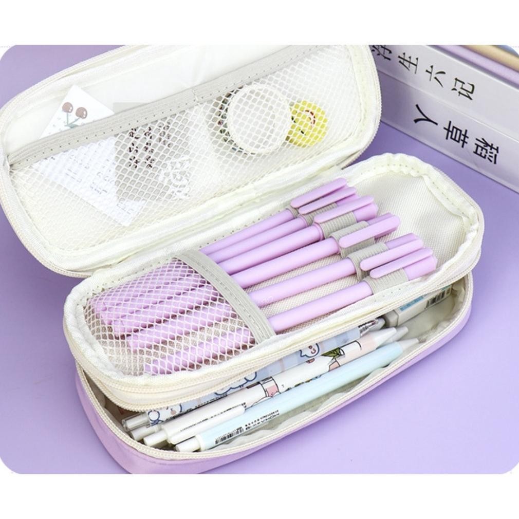 

Df-7 Txs01 Pen Pencil Case Kotak Tempat Pensil Lucky Day Water Resistant Macaron Color Mkt Diskon Gede