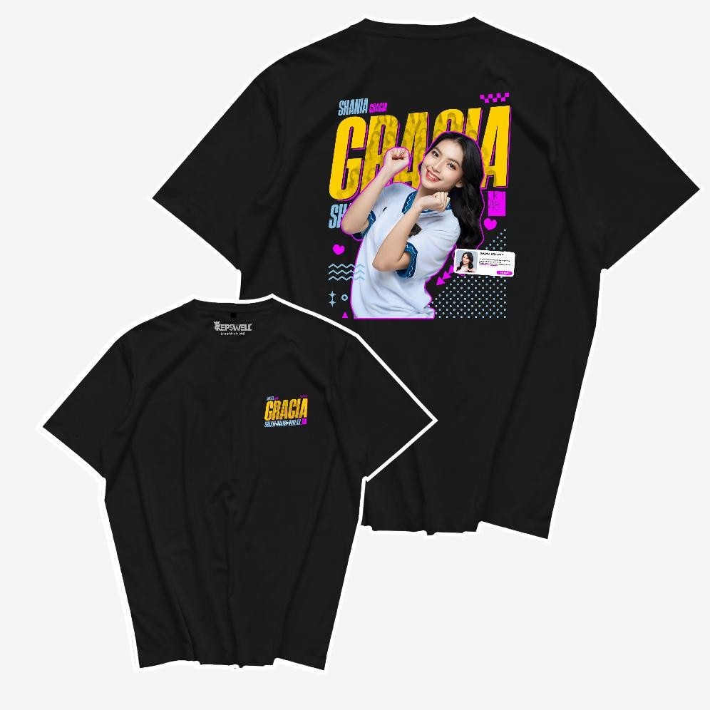 Terlaris Kaos My Oshi Gracia Jkt48 Summer Race Baju Tshirt Combed 24S