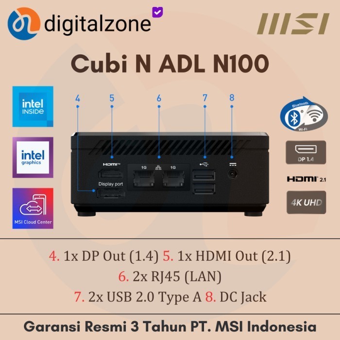 MSI CUBI N ADL INTEL N100 MINI PC INTEL N100 MSI CUBI N100 MSI CUBI N ADL N100