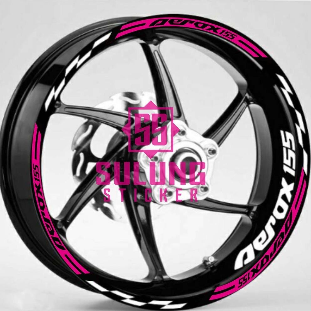 COD Stiker Lis Velg Motor Yamaha Aerox 155 Cutting Sticker Variasi Pelek Aksesoris Keren dal-88