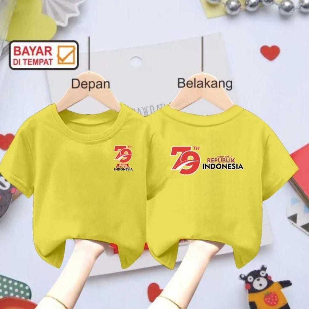 BISA COD Redlove / Kaos anak 17 Agustus 2024 / Baju 17 AGUSTUS / Pakaian 17 Agustus / Atasan anak an