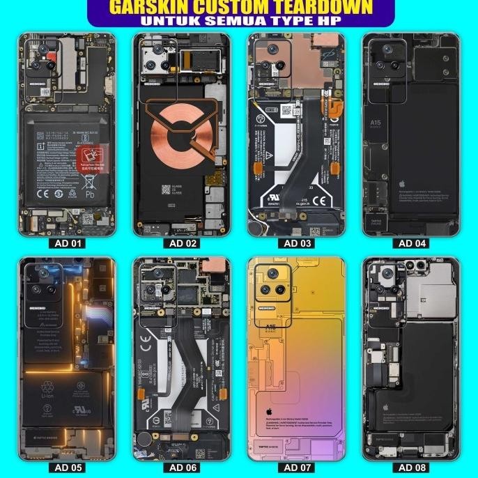 Garskin Skin Teardown Mesin Transparant XIAOMI POCO F4 F3 M3 M4 Pro DRAGAC