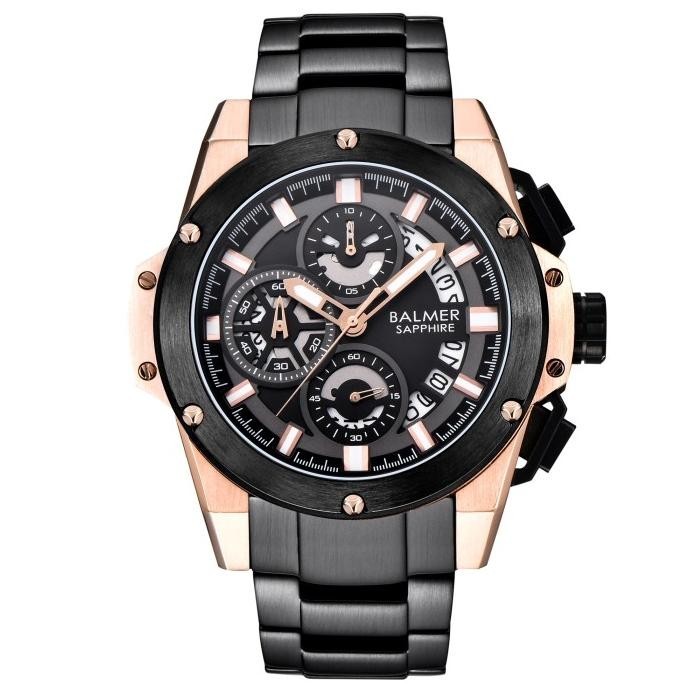 Jam Tangan Pria Original Balmer B8121Mc Sapphire Ass Tahan Air