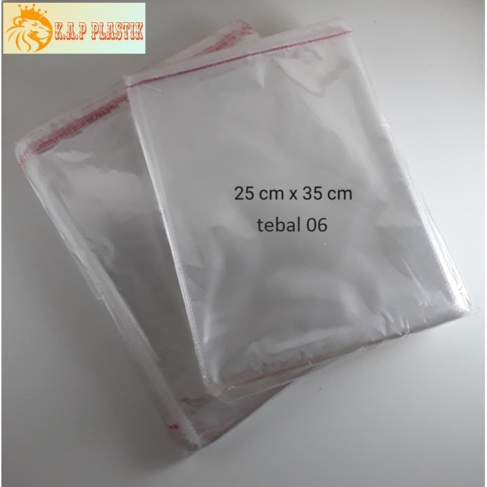 

JUAL PLASTIK OPP DOUBLE SEAL UK. 25 X 35 CM/TEBAL 06/GARMENT DLL