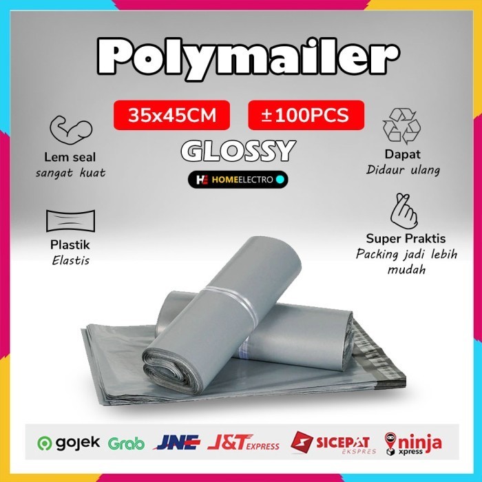 

MURAH Plastik Packing Polymailer 35x45 100Pcs Tebal Glossy