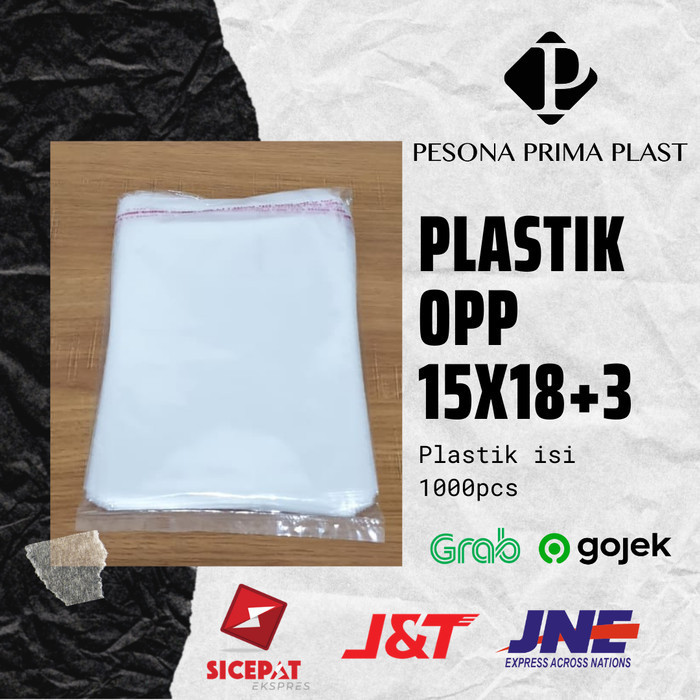 

PROMO PLASTIK KACA / OPP PLASTIK ROTI 15X18+3 PESANAN KHUSUS