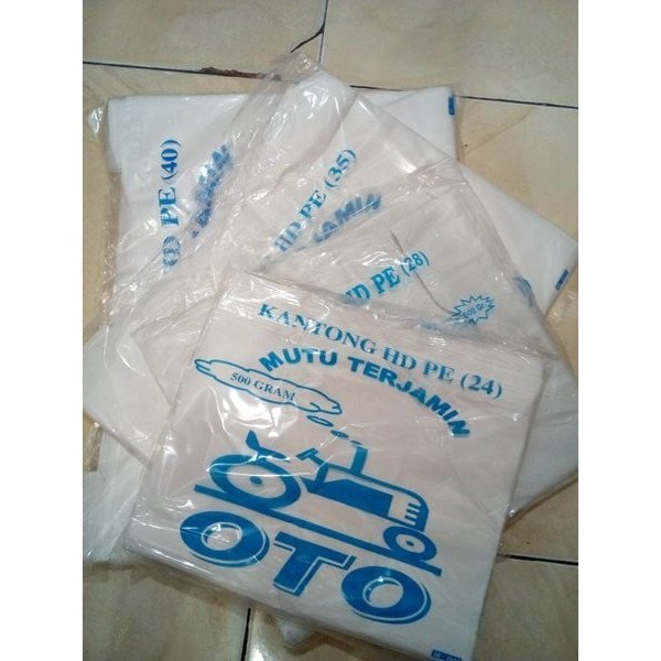 

MURAH KANTONG PLASTIK OTO PUTIH UK.17 24 28 35 40 / KANTONG HD PE / KRESEK