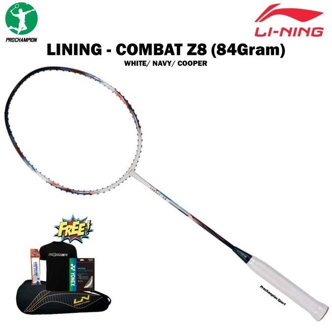 RAKET BADMINTON LINING COMBAT Z8 / COMBAT-Z8 84GR ORIGINAL