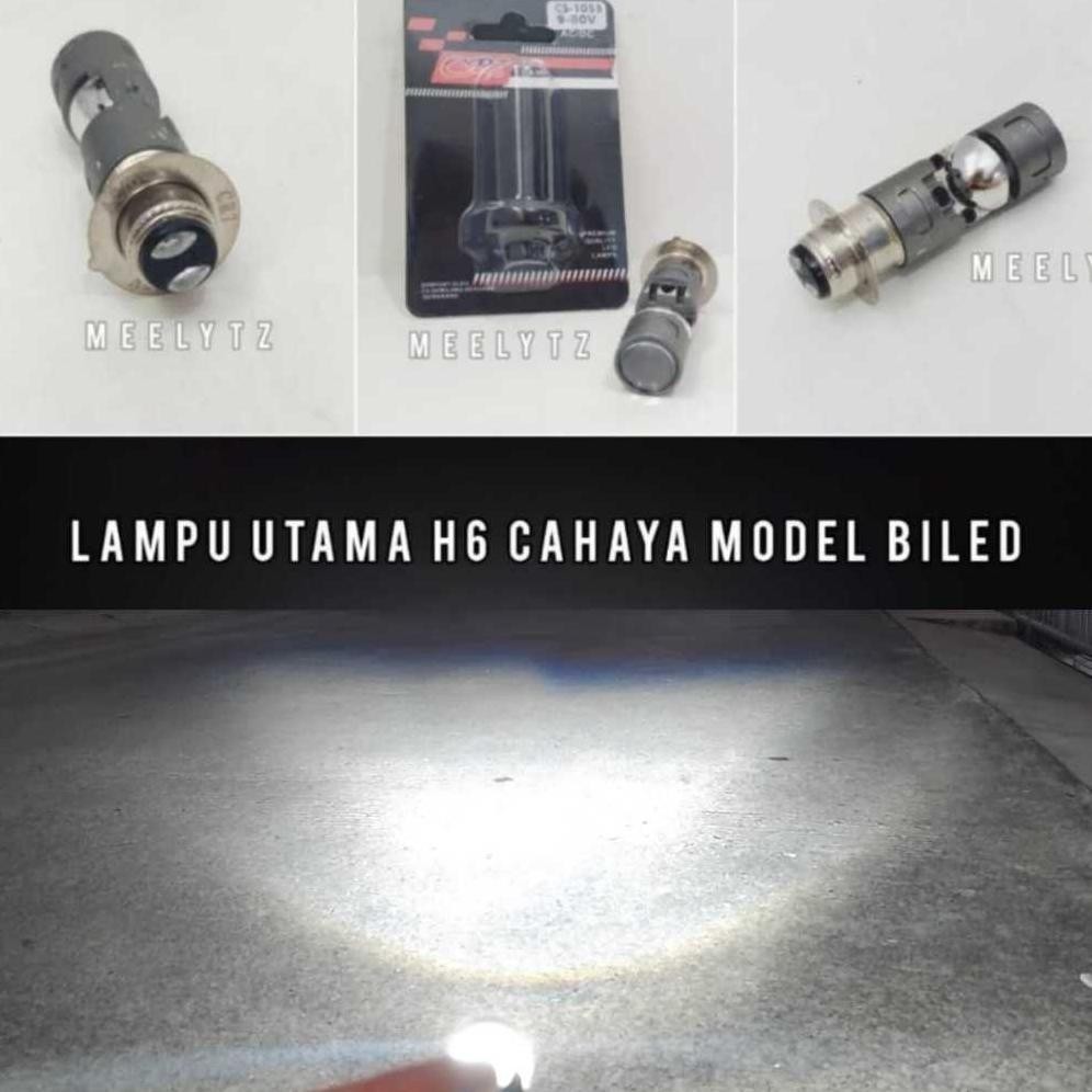 rt-4 Lampu Utama LED H6 CR7 Modelan Cahaya Biled RHD Jamin Terang Viral