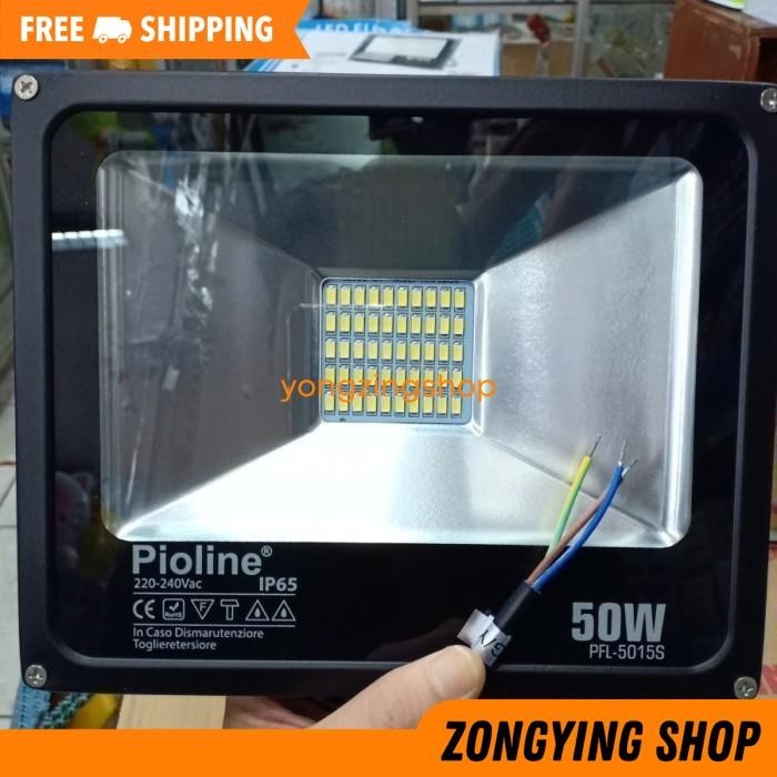 LAMPU SOROT LED PIOLINE 300W PUTIH DAYLIGHT 6500K PFL50130 / FLOOD LIGHT 300 WATT / FLOODLIGHT TEMBA