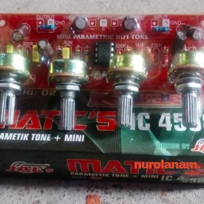 PROMO KIT MATIC'S IC 4558 PARAMETIK TONE + MINI / Kit Parametik Tone IC 4558 nurolanam