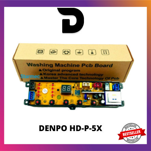 MODUL PCB MESIN CUCI DENPO DWF-093HT DWF093HT 5 TOMBOL TERLARIS