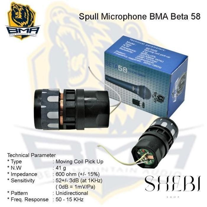 [BMA - SPUL MIC] SPUL MIC SHURE BETA 58A MERK BMA ASLI shebi_shop