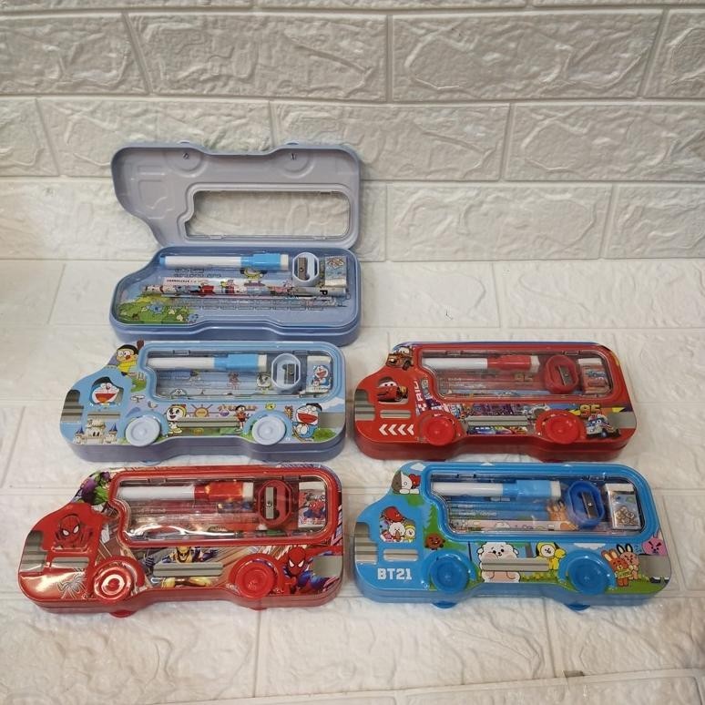 

PROMO TEMPAT PINSIL KALENG SET STASIONERY BENTUK MOBIL ac-8