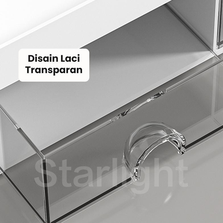 COD Starlight Kotak Organizer Alat Tulis Meja Kantor Rak Kosmetik Laci Rak Desktop Stationery Kotak 