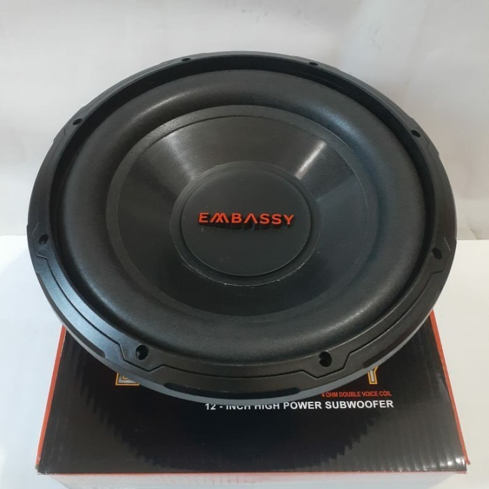 SUBWOOFER 12" PASIF EMBASSY EM-1289 MAGNET BESAR